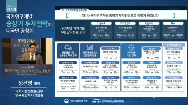 제1차 국가연구개발 중장기 투자전략(2023~2027)(안) 대국민 공청회