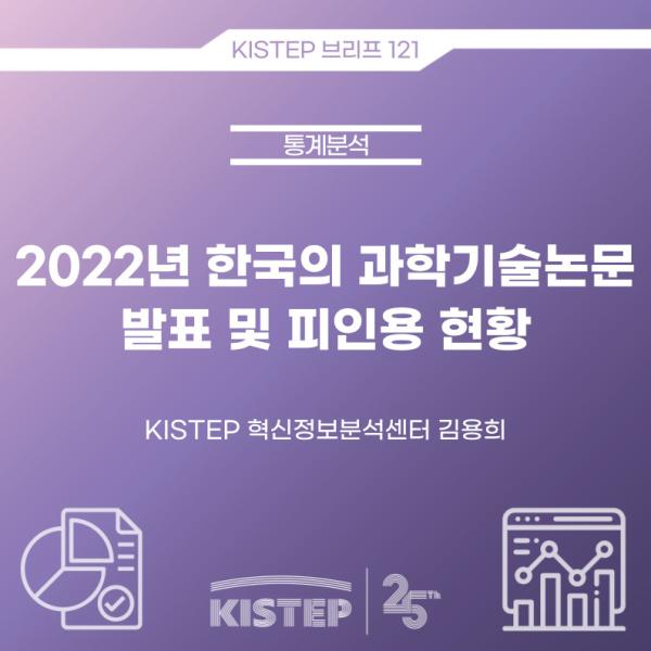 2022년 한국의 과학기술논문 발표 및 피인용 현황