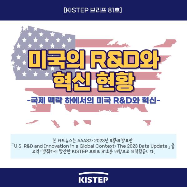 미국의 R&D와 혁신 현황에 대해 알아볼까요?